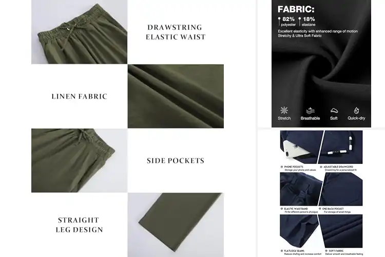 Detailed view of Best Adjustable Drawstring Waist For Comfort