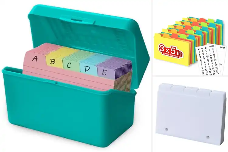 Detailed view of Best AZ Index Card Holders: Organize Notes Clutter-Free