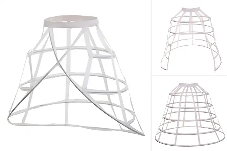 Detailed view of Best Bustle Bone Hoop Underskirt Support
