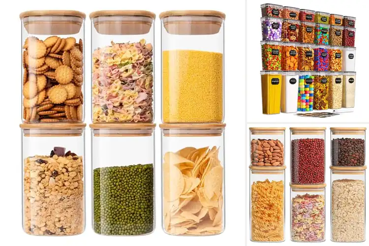 Detailed view of Best Clear Food Storage Jars