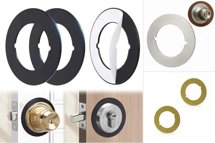 Detailed view of Best Door Scar Plates