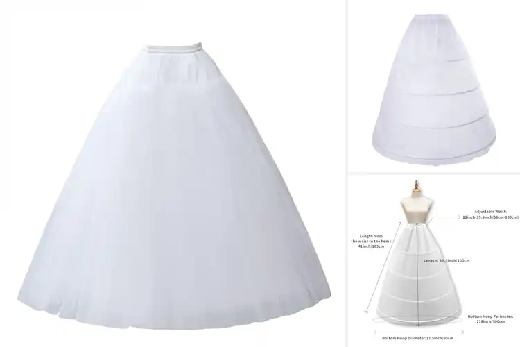 Detailed view of Best Dress Underskirt For Princess Gown