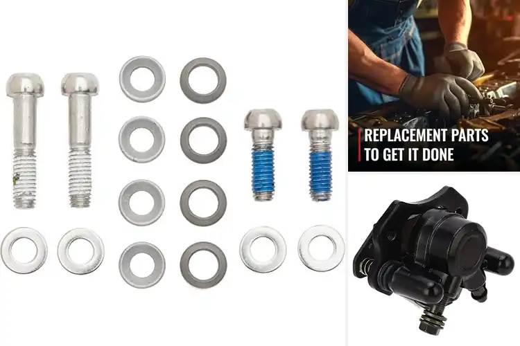 Detailed view of Best durable caliper mounting assemblies