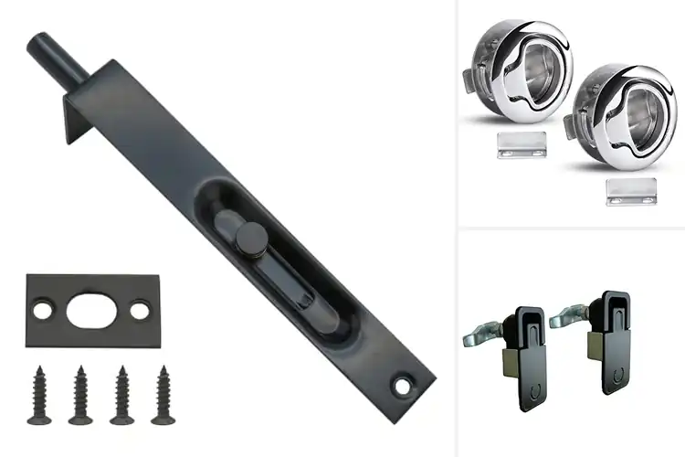 Detailed view of Best Durable Flush Latch Systems