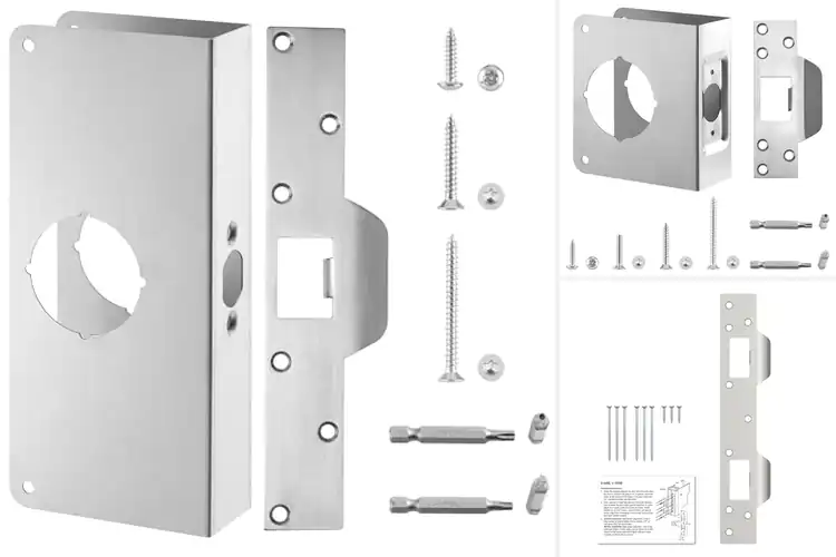 Detailed view of Best Hardened Steel Door Plates