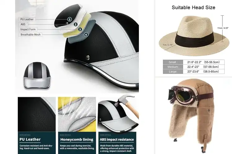 Detailed view of Best Head Fit Hat 21-23.6 Inches