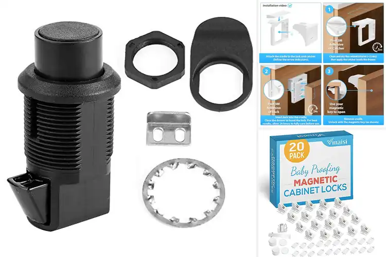 Detailed view of Best Keylocking Cabinet Latches