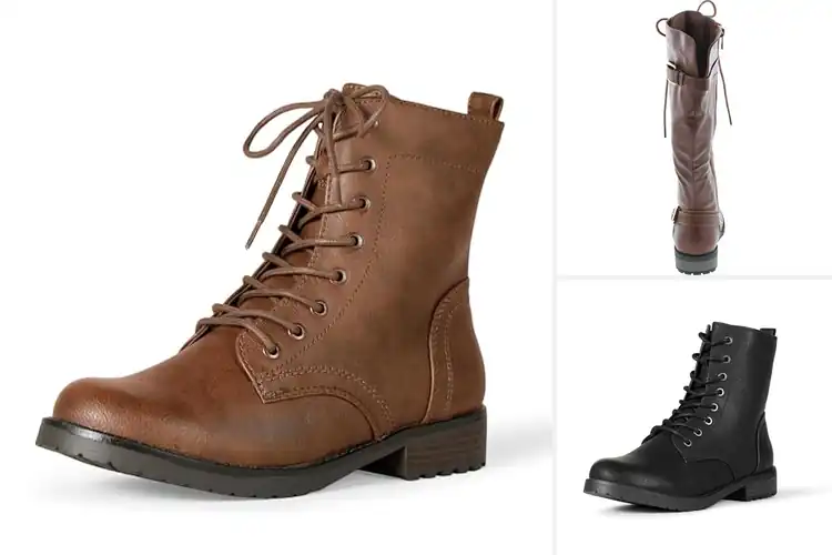 Detailed view of Best Lace Up Boots
