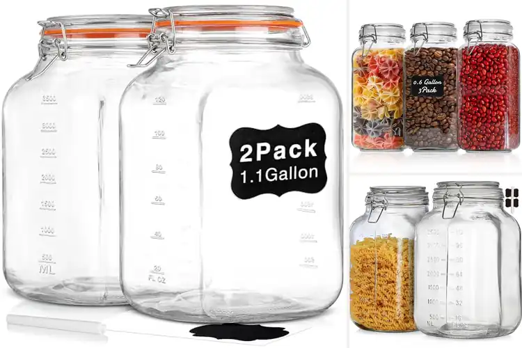 Detailed view of Best Large Food Storage Jars