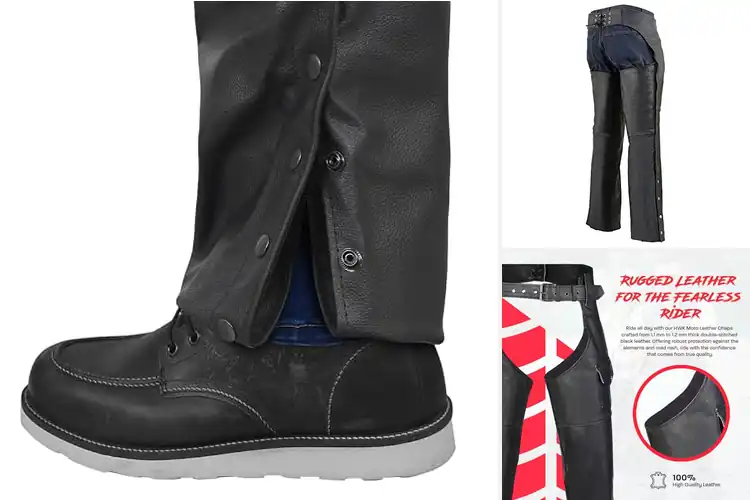 Detailed view of Best Motorcycle Chaps
