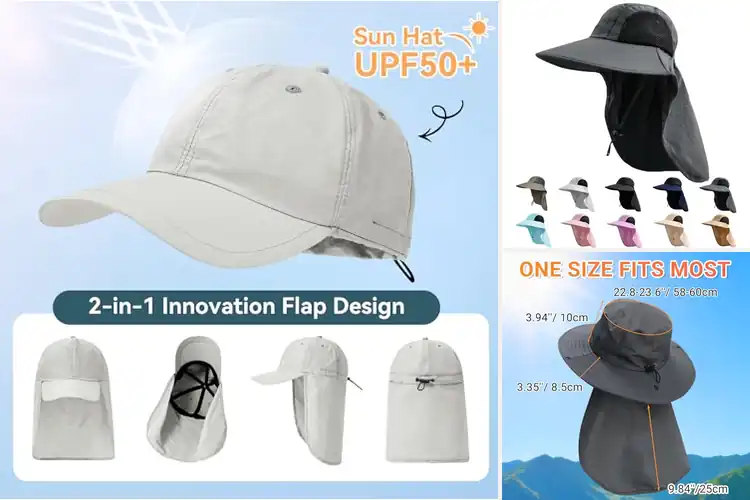 Detailed view of Best Neck Coverage Hat