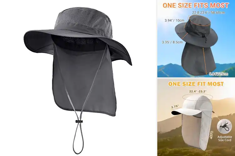 Detailed view of Best Neck Flap Hat