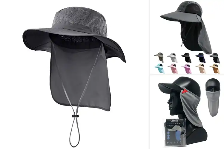 Detailed view of Best Neck Protection Hat