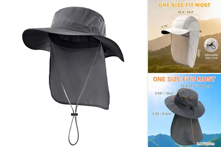 Detailed view of Best Neck Protection Hats: Stay Safe & Comfortable Outdoors