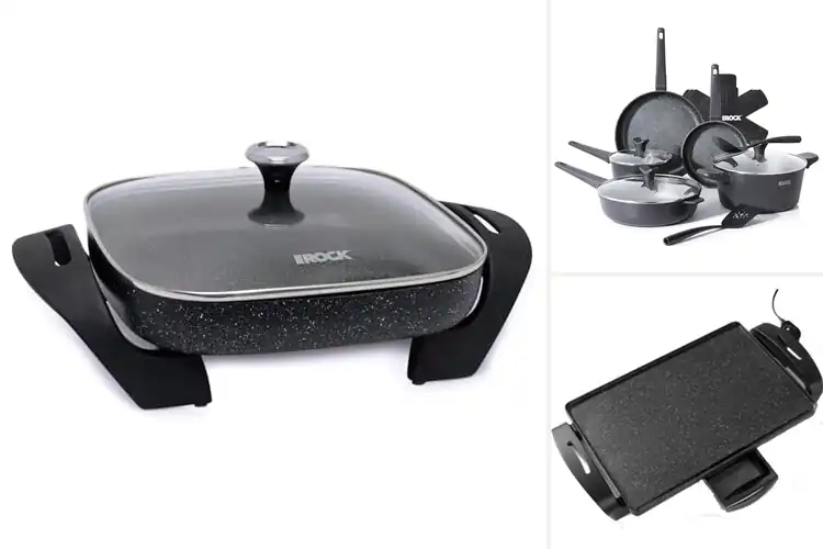 Detailed view of Best Nonstick Rock Tec Surface
