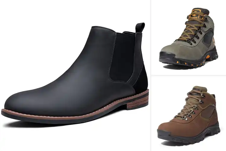 Detailed view of Best Nubuck Leather Winter Boots For Men