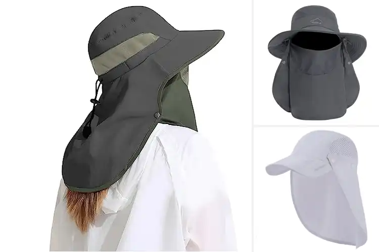 Detailed view of Best Sun Hats With Detachable Neck Flaps
