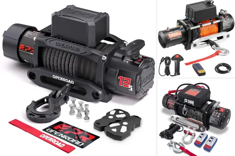 Detailed view of Best Synthetic Rope Winches