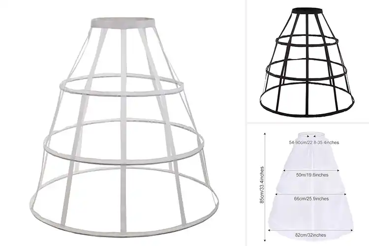 Detailed view of Best Three Bone Support Skirt Hoops