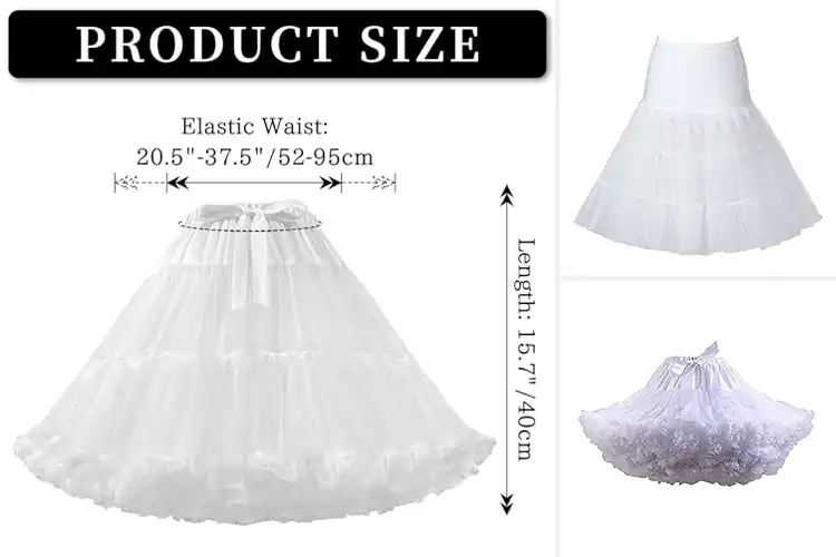 Detailed view of Best White Petticoats: 10 Top Picks to Elevate Your Style